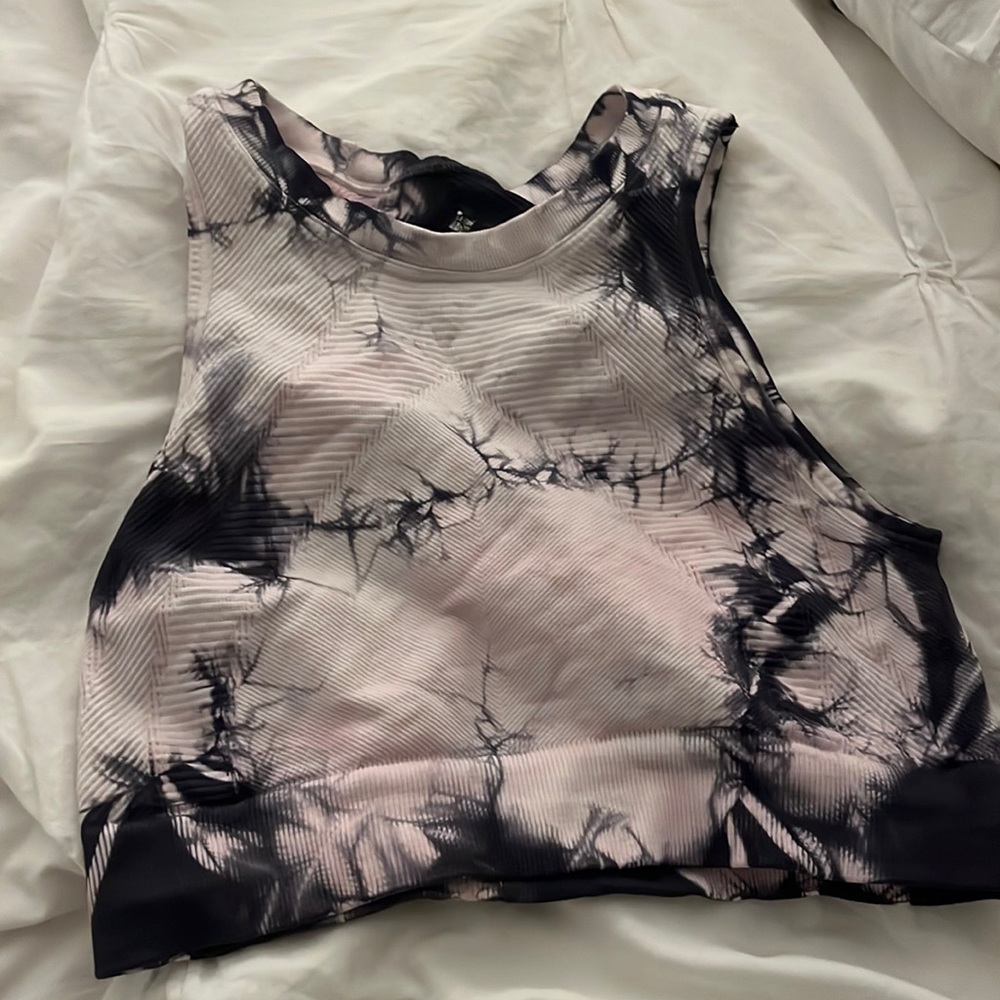 Nux active x soulcycle pink bra tank small